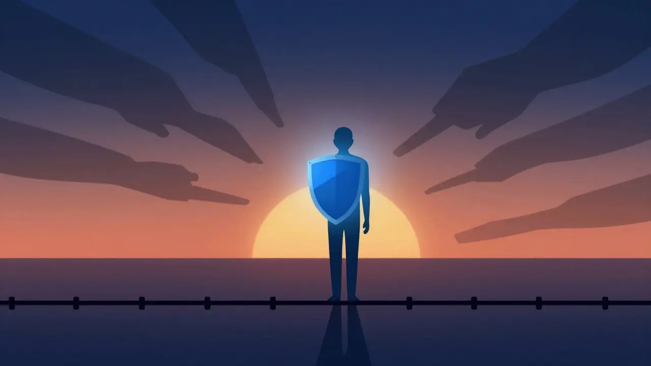 Patient silhouette standing stable with extended timeline symbolizing improved survival rates.